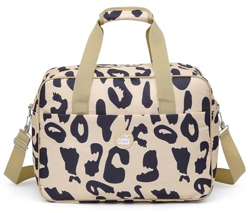 Micmores für Neu Ryanair Handgepäck 40x30x20 Untersitz, 24L Reisetasche Tasche für Wizzair Easyjet, Nylon Weekender Damen Sporttasche Kliniktasche (Khaki)
