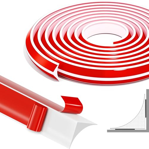 7 m silikon vit trim 15 x 25 mm självhäftande silikon vinkellist väggändlist kök, flexibel slutremsa för köksbänkskiva, badrum, vardagsrum – vattentät och dammtät