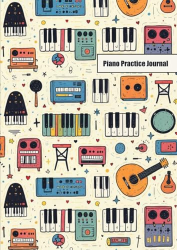 Piano Chord Notebook for Practice & Songwriting: A Visual Journal with Blank Full size Keyboard Diagrams for Chord Progressions and Two-Handed Playing