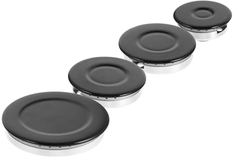 Homoyoyo Stove Accessories Burner Caps Set for Gas Stove Electric Double Burner Cooktop Hob Replacement Flame Cap
