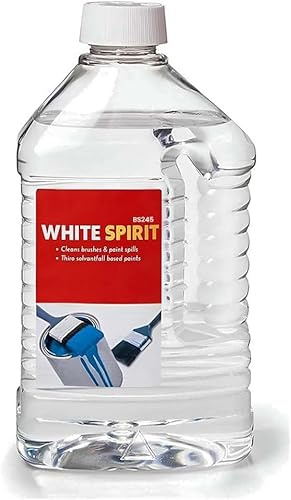 White Spirit 2L Premium Paint Thinner & Brush Cleaner High-Solvency Solvent for Oil-Based Paints & Varnishes – Effective Degreaser & Stain Remover for Home, Workshop & DIY.
