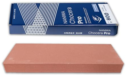 Sanelli Ambrogio, Naniwa Professional Stone, Pietra Affilacoltelli Professionale, Grana Media #800, Ideale per l'Affilatura di Coltelli Normali, Splash&Go, Made in Japan