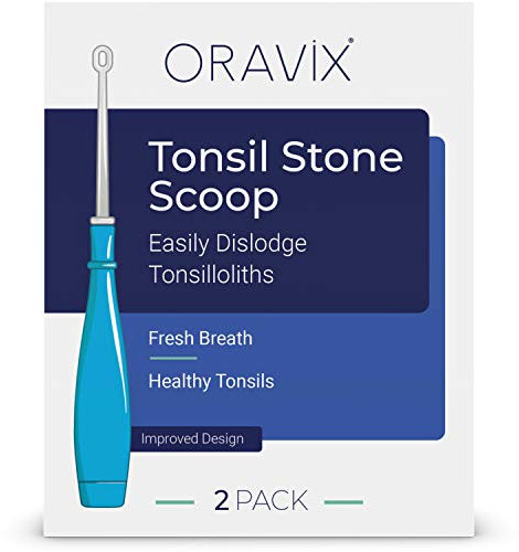 LED Tonsillenstein Entferner | Mundgeruch Mittel | Tonsillensteine Entferner mit 3 austauschbaren Düsen | Mandelsteine Schröpfglas | Tonsillenstein Entferner Schröpfglas Kit | Mundhygiene | ORAVIX