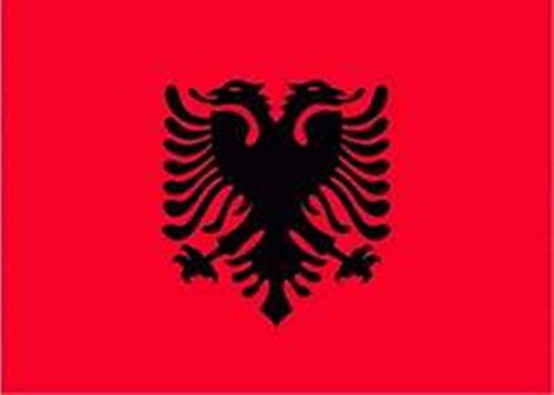 FRIP- XXL Riesenfahne ALBANIEN FAN 2,50 x 1,50m Flagge Fahnen mit Ösen