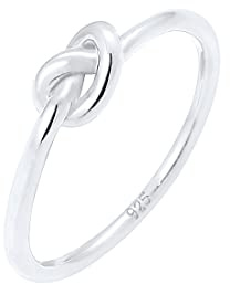 Elli Damen-Ring Trend Knoten Trend Blogger Verschlungen silber 925 0609371316_56FCDGVT