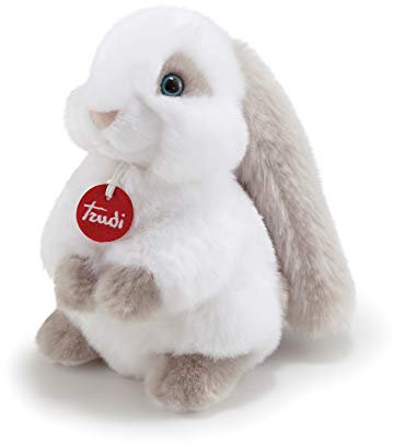 Trudi Coniglio Clemente Coniglietto Peluche Mascotte e animali fattoria. Regalo del Compleanno e Festa Mamma e papà | 13x20x17cm Taglia S | Animali da fattoria | Modello 23704