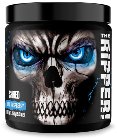 JNX SPORTS The Ripper! Fat Burner Pre Workout Powder for Men & Women Thermogenic Fat Burning & Appetite Suppressant, Boost Energy & Endurance Blue Raspberry, 30 Servings