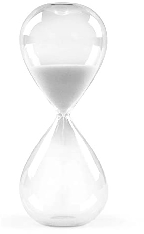 Sanduhr-Sanduhren, bunt und modisch, Biloba-Sanduhr-inspiriertes Glas, 3 Minuten/5 Minuten/15 Minuten/30 Minuten/45 Minuten/60 Minuten, für Zuhause, Büro, Schreibtisch-Dekoration