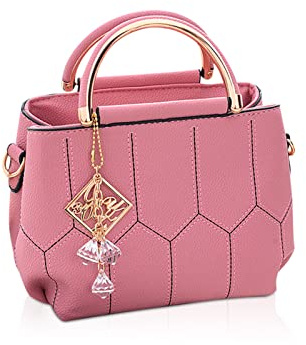 NICOLE & DORIS Sac à Main Femme Bandoulière Petit Sac Epaule PU Cuir Sac D'épaule Chic Sac Messager Crossbody Sac à Poignée Supérieure avec Pendentif