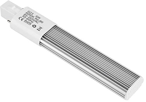 KOSDFOGE Ampoule LED GX23, Ampoule Encastrée Horizontale 6w 2 Broches, Lampe Compacte LED, Plafonnier À Angle de Vue 180° Lumière du Jour pour Luminaires GX23, Lumière LED B(G23-Cold White)