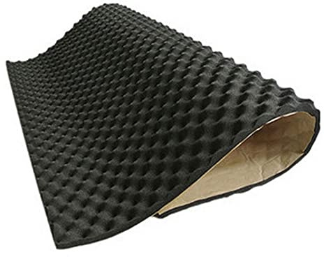 Mxming – Tapis de 20 mm pour pare-feu moteur de capot de voiture, insonorisant et résistant à la chaleur, pour l’insonorisation et l’isolation phonique, mousse adhésive