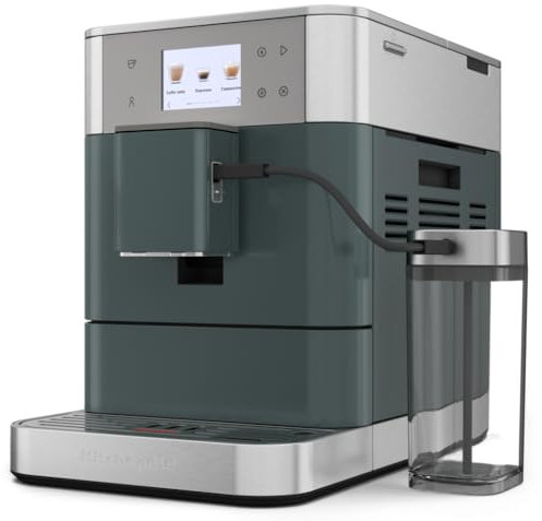 KitchenAid Machine a Café Grain - KF7 - Machine Expresso et Cappuccino avec broyeur - Machine Expresso et Cappuccino - Avec Technologie Thermocoil - Juniper