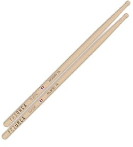 Baguettes de Batterie ProOrca 7A – Made in France, 100% Hickory Américain, Adhérence Naturelle, Contrôle Précis, Son Clair, Idéales pour Jazz, Pop et Styles Légers