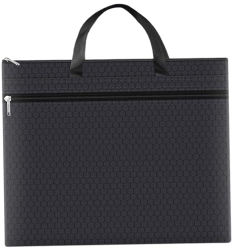 Porte-document 1pc, sac de document A3, tissu oxford imperméable avec pavé de document de doublure PU Organisateur Fichier de fichiers de dossiers pour transporter des fichiers papier..