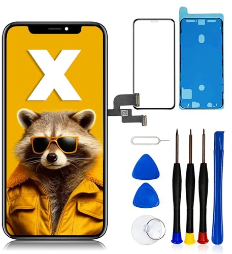 EFAITHLIFE para Pantalla iPhone X Pantalla LCD y digitalizador de Pantalla táctil 3D con Herramienta de reparación