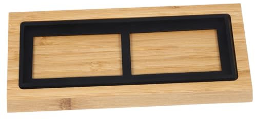 SHINEOFI Whetstone Sharpening Stone Storage Holder with Non-Slip Silicone Wooden Base 180x60x30mm for Home Kitchen Knife Sharpening Tool