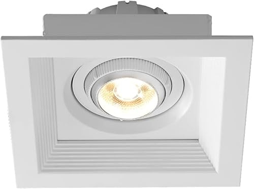 Iluminación LED empotrada, lámparas de Pared, focos Cuadrados empotrables, focos de Techo LED de 7 W, luz Blanca 5700 K (luz Natural 4000 K)