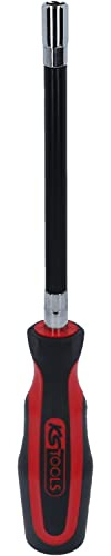 KS Tools 159.2128 Tournevis flexible à douilles ERGOTORQUEplus, 8 mm | Tournevis flexible à douilles ERGOTORQUEplus, 8 mm, Chrome Vanadium, précision de serrage