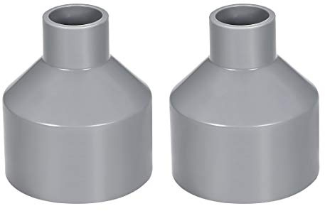anskaffningskarta PVC röranslutning slangadapter koppling 50 mm x 20 mm grå förpackning med 2