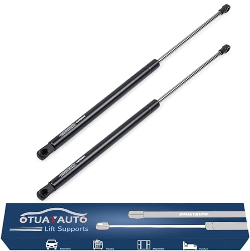 OTUAYAUTO 2 Stück Gasfeder Heckklappe Kompatibel mit Polo 9N | 2 Stück Heckklappendämpfer und Kugelzapfen 6Q6827550, 6Q6827550C, 6Q6827550A