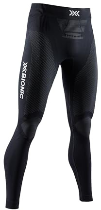 X-Bionic Invent 4.0 Pantalon de Compression de Course à Pied Runnning Noir Hommes Taille M