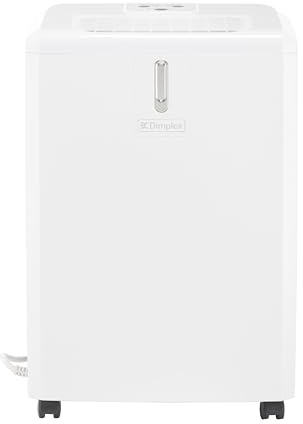 Dimplex 14L EverDri dehumidifier with electronic humidistat, humidity comfort light and timer White