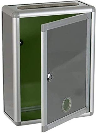 Cassetta della Posta da Parete, Da Esterno Scatola di suggerimento in alluminio, scatola di donazione, casella di posta, casella di commento, Ballot Box, casella di posta a parete, casella di blocco c
