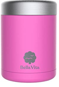 Contenitore termico per alimenti, in acciaio, colore rosa 460 ml