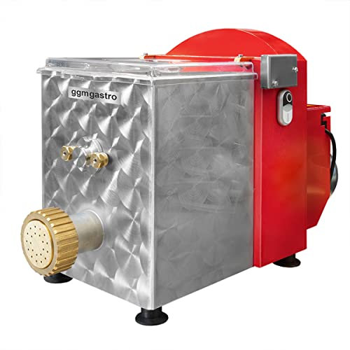 GGM Gastro Macchina per la Pasta - Capacità di 5 kg - 300 W - Ideale per la Pasta Fatta in Casa - Grado Professionale - Viti in Lega di Ottone e Bronzo - Facile da Usare - NMF5