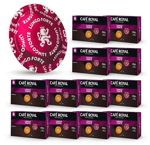Café en Dosettes - Café Royal Pro | 12 x 50 - Compatibles avec les Machines à café Nespresso®* Professional - Saveur Lungo Forte