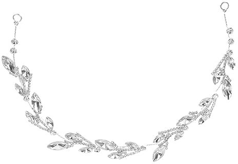 HAPINARY Eleganter Haarschmuck aus Legierung mit Funkelnden Zirkonia für Frauen Verstellbarer Hochzeitshaarschmuck Modisches Accessoire für Braut und Abschlussball