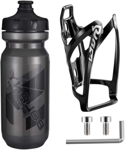 ROGTYO Lot de porte-bouteilles de vélo, support léger avec vis, bouteille d'eau, 650 ml, sans BPA, pour vélo, vélo de route, VTT, vélo électrique