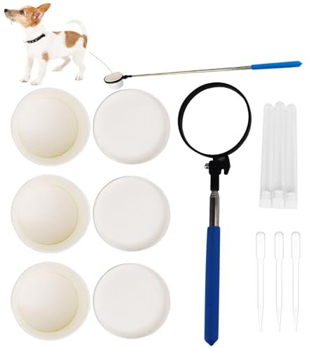 Urinprobenfänger Für Hunde, Urinsammler Für Hunde Und Katzen - Teleskop-Urinsammler Mit Langem Griff - Wiederverwendbares Urinstäbchen, Schwangerschafts-Pipi-Testset Für Kleine Und Große Hündinnen