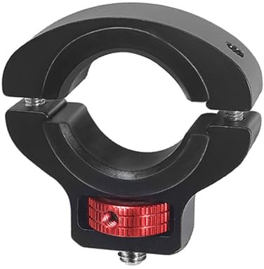 Fahrradhalterung, Motorrad Kamerahalterung, 360° Drehbare Lenker Halterung, 1/4 Mount Fahrradklemmhalter für GoPro Insta360 DJI Osmo und Fülllicht (22-32mm)