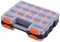 Cassetta Porta Viti con Scomparti, 34 Scomparti Porta Minuteria, Organizer Minuteria con Divisori in Plastica Rimovibili, per Dadi, Bulloni, Viti, Chiodi e Minuteria (Nero + trasparente)