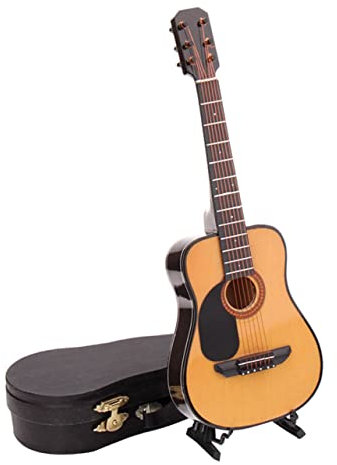 FOYTOKI 1 Pz Mini Chitarra Decorativa Musicale Realistico per Decorazione Domestica e Aiuto Didattico per Regali Compleanno e Foto
