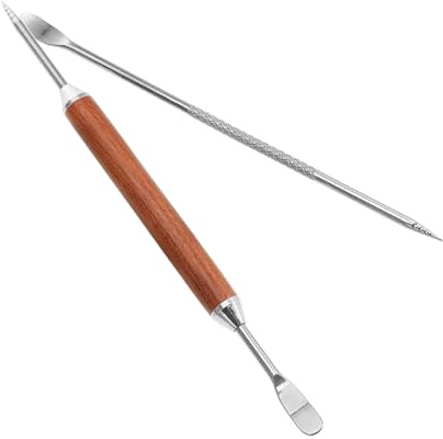 Toyvian 2 pezzi Penna per Decorare Cappuccino in Acciaio Resistente Strumento per Latte Art Leggero e Portatile Design Liscio Facile da Pulire Accessorio Essenziale per Baristi e Amanti