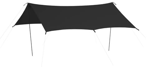 Outdoor Camping Tarp 40D Sonnenschutzdach for 2–10 Personen 4 x,5 m mit 2 Stangen