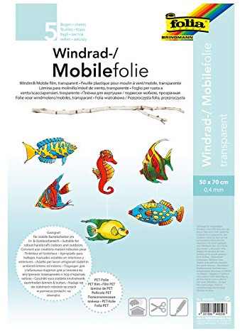 IDENA Folia 440.500 - Pellicola Trasparente Mobile, 0,4 Millimetri, 50 x 70 cm, 5 Fogli