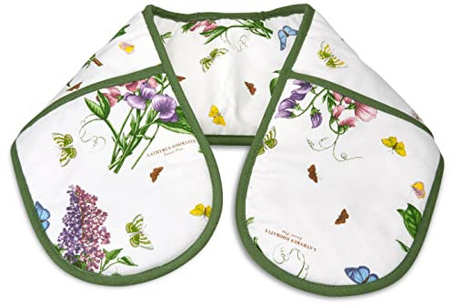 Portmeirion Home & Gifts Pimpernel Botanic Garden Oven Glove, Cotton, Multi-Colour, 88 x 18 x 1 cm