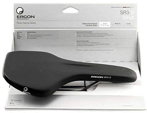 Ergon SR3 ergonomischer Rennrad Fahrrad Sattel schwarz: Größe: S (schmal)
