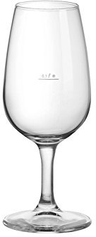 Rocco Bormioli 2974322 Bormioli Rocco Riserva Set 6 Calici in Vetro Degustazione con Rigo, 6 unità (Confezione da 1)