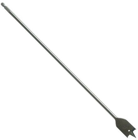 Flat Wood Bit 25mm x 400mm Long Toolpak