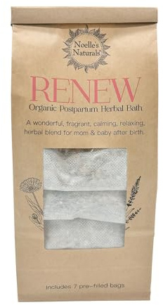 Noelle's Naturals Organic Postpartum Herbal Bath - Pack of 7 sachets - for After Childbirth - Sitz Bath - Promotes Healing and Relaxation After Birth - V-steam