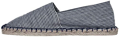 Japanwelt Espadrilles für Damen & Herren I Stripes - Sommerlatschen Latschen Sommer Slipper Sommerschuhe Freizeitschuhe Flache-Schuhe Leinenschuhe Canvas Damen-Slip-On Unisex, atmungsaktiv & bequem