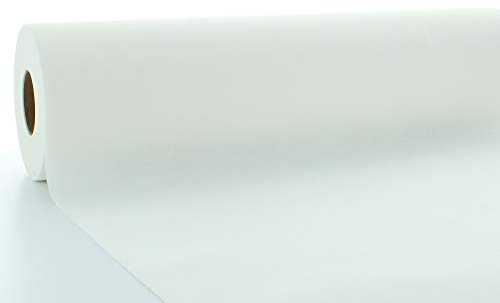 Mank Tischdeckenrollen Uni | Rollenware 80 cm x 40 m aus Airlaid stoffähnlich Tischdecke für Gastronomie | (Weiß, 80 cm x 40 m)