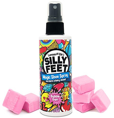 Foot and Shoe Deodorizer Spray, Extra-Strength Odor Eliminator for Smelly Shoes, Kids’ Feet, and Sweat, Bubble Gum Scent, Alternative to Powder for Odor Control
