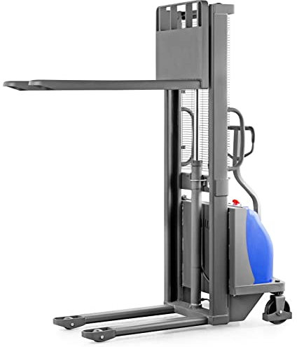 Pallit halbelektrischer Hochhubwagen SEMI | 1600 mm Hubhöhe | 1500 kg Tragkraft | 125 Ah Gel Batterie | Semi-elektrisch