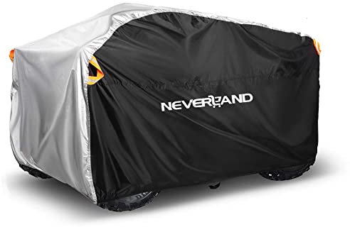 Telo Quad Impermeabile NEVERLAND Telo Copri Quad su entrambi i lati striscia riflettente e fibbia regolabile antivento copertura quadrupla per protezione solare 190T XL (210 x 120 x 115 cm)