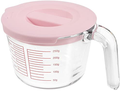 BESTonZON Verre Doseur à Lait Avec Échelle Tasse Graduée Pour Cuisine Tasse Verre Épais Pour Lait Domestique